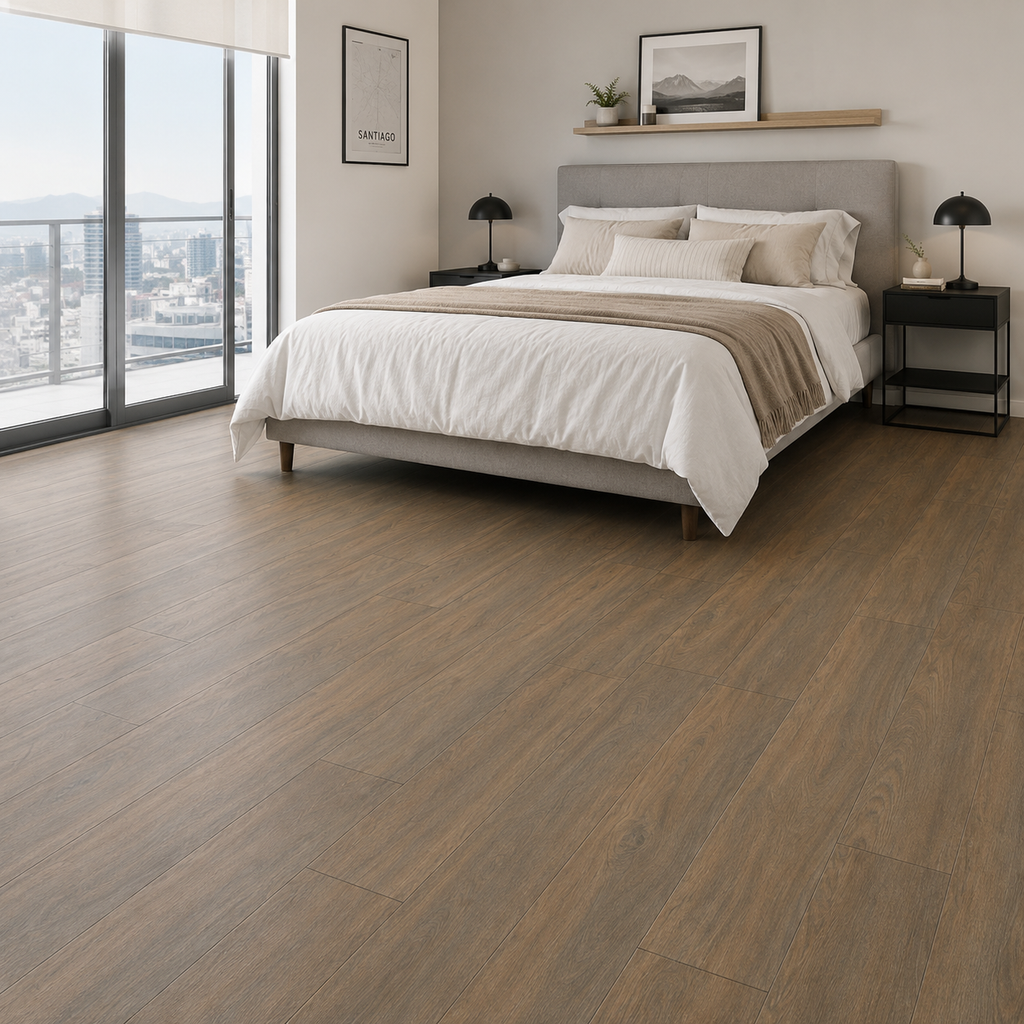 Piso Laminado Roble Tabaco 8 mm