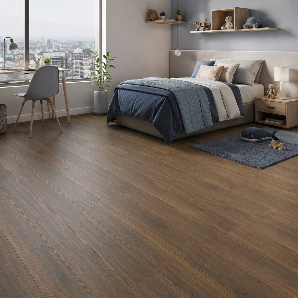 Piso Laminado Roble Tabaco 8 mm