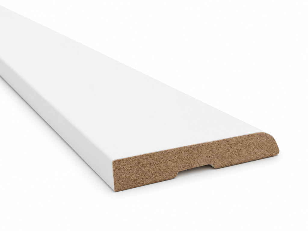 Guardapolvo MDF Prepintado Blanco 12 × 70 × 2400 mm