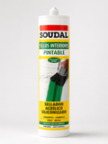 Sellador Acrílico Pintable Siliconizada Blanca 300ml Soudal