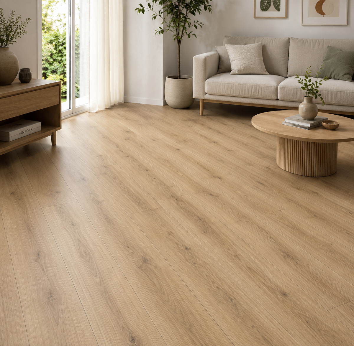 Piso Laminado Roble Orgánico  8 mm